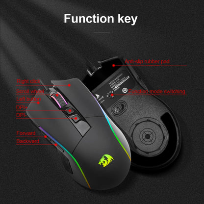 Mouse REDRAGON Lonewolf G105 RGB Wired