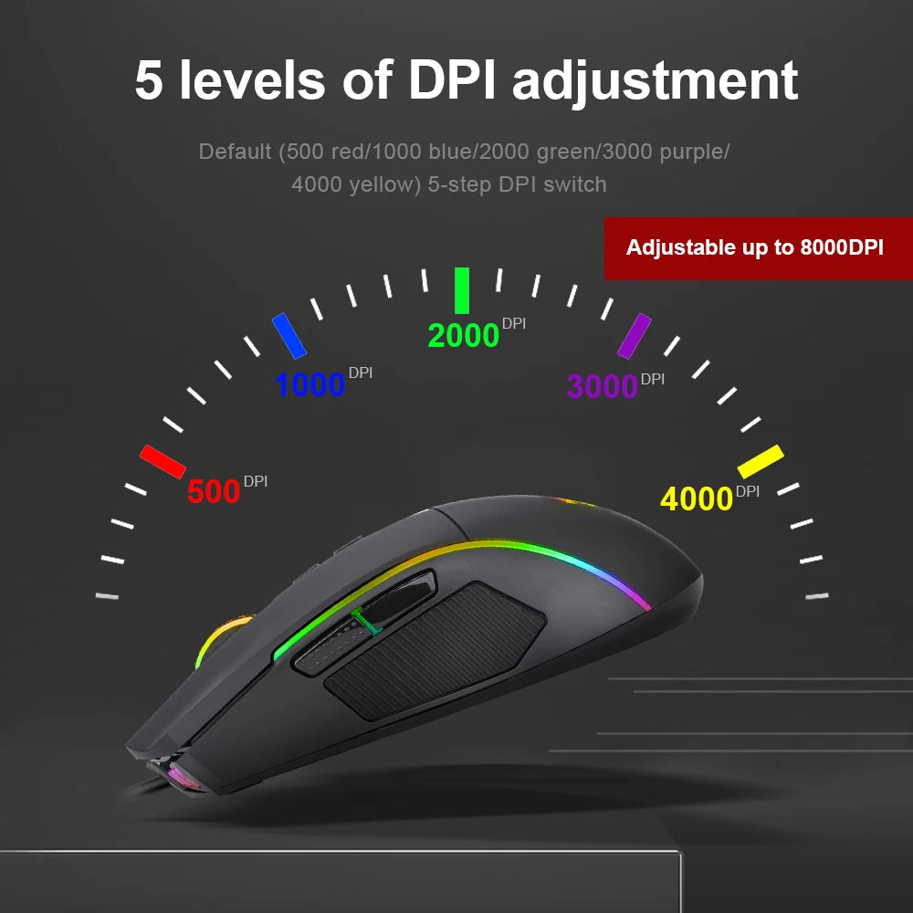 Mouse REDRAGON Lonewolf G105 RGB Wired